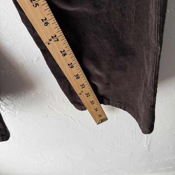 Eddie Bauer Pants Academia 12 Tall Brown Modern Slim Straight Corduroy Stretch - Picture 5 of 10